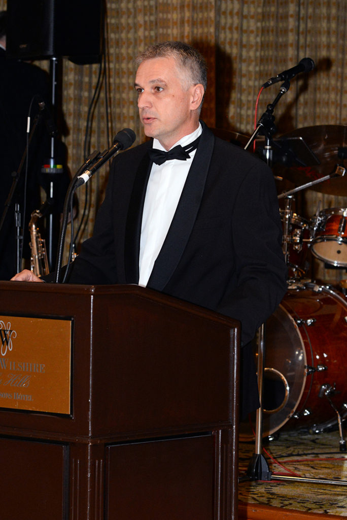 H.E. Tamas Szeles, Consul General of Hungary delivers his Greetings